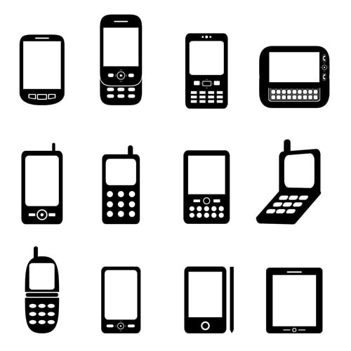 illustration of mobile devices
