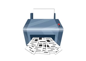 mobile shelf label printing illustration