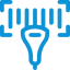 blue scanning icon