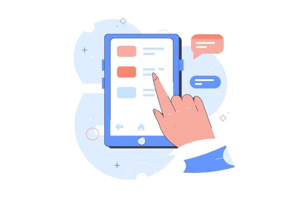 hand pressing mobile ordering device for wholesale distribution