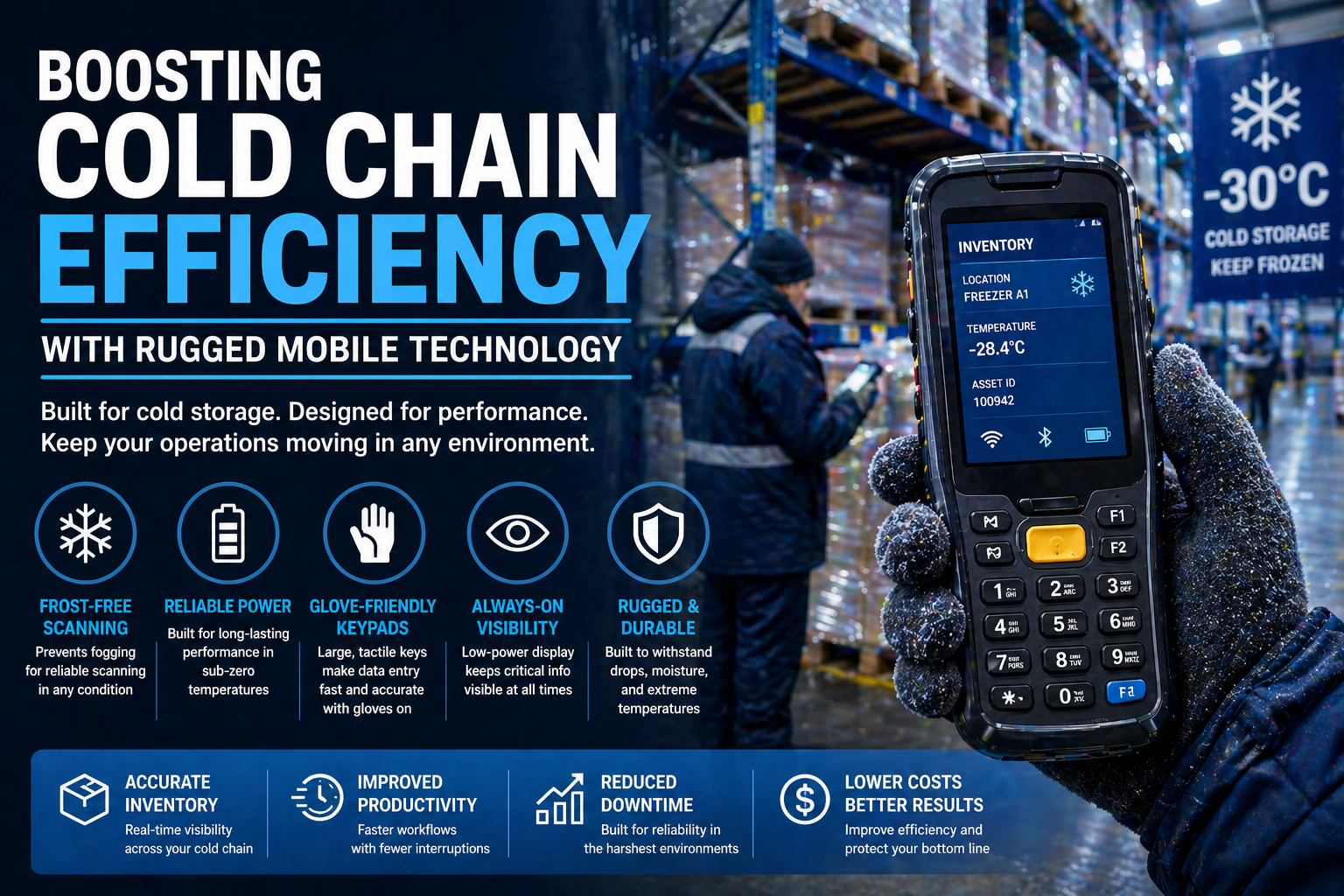 Boosting Cold Chain Efficiency: Why Rugged Mobile Technology Matters in Cold Storage Operations